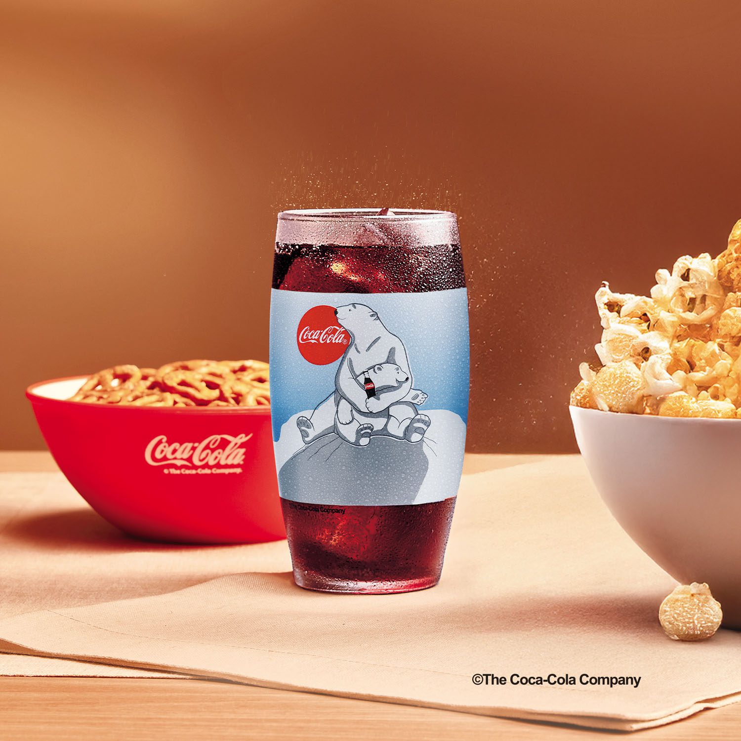 Copo de Vidro Coca Cola Urso Polar