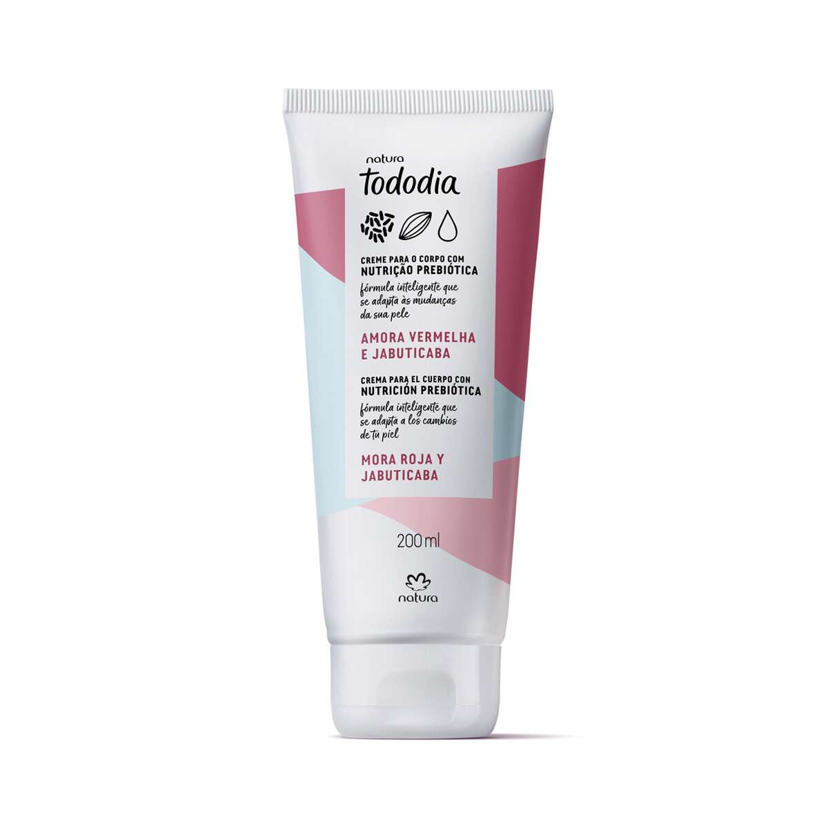 Creme Desodorante Nutritivo para o Corpo Tododia Amora Vermelha e