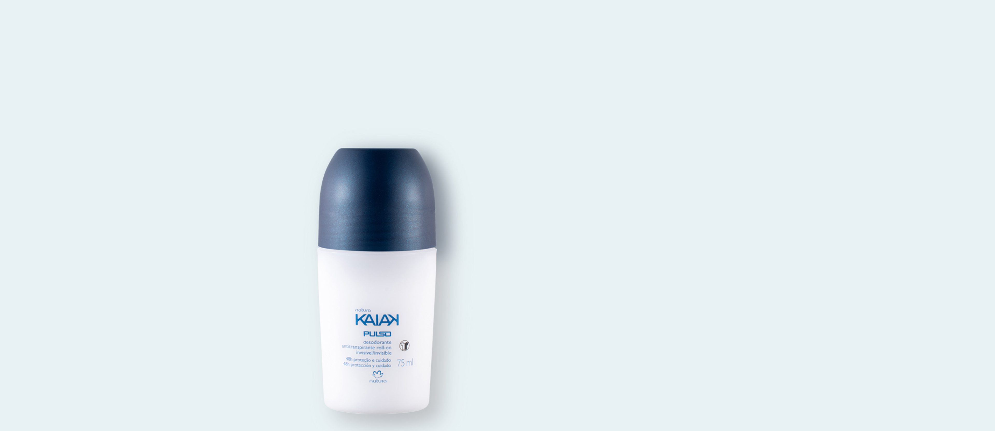 Desodorante Antitranspirante Roll-On Kaiak Pulso Masculino 2 Desodorante Kaiak Pulso Masculino em embalagem elegante