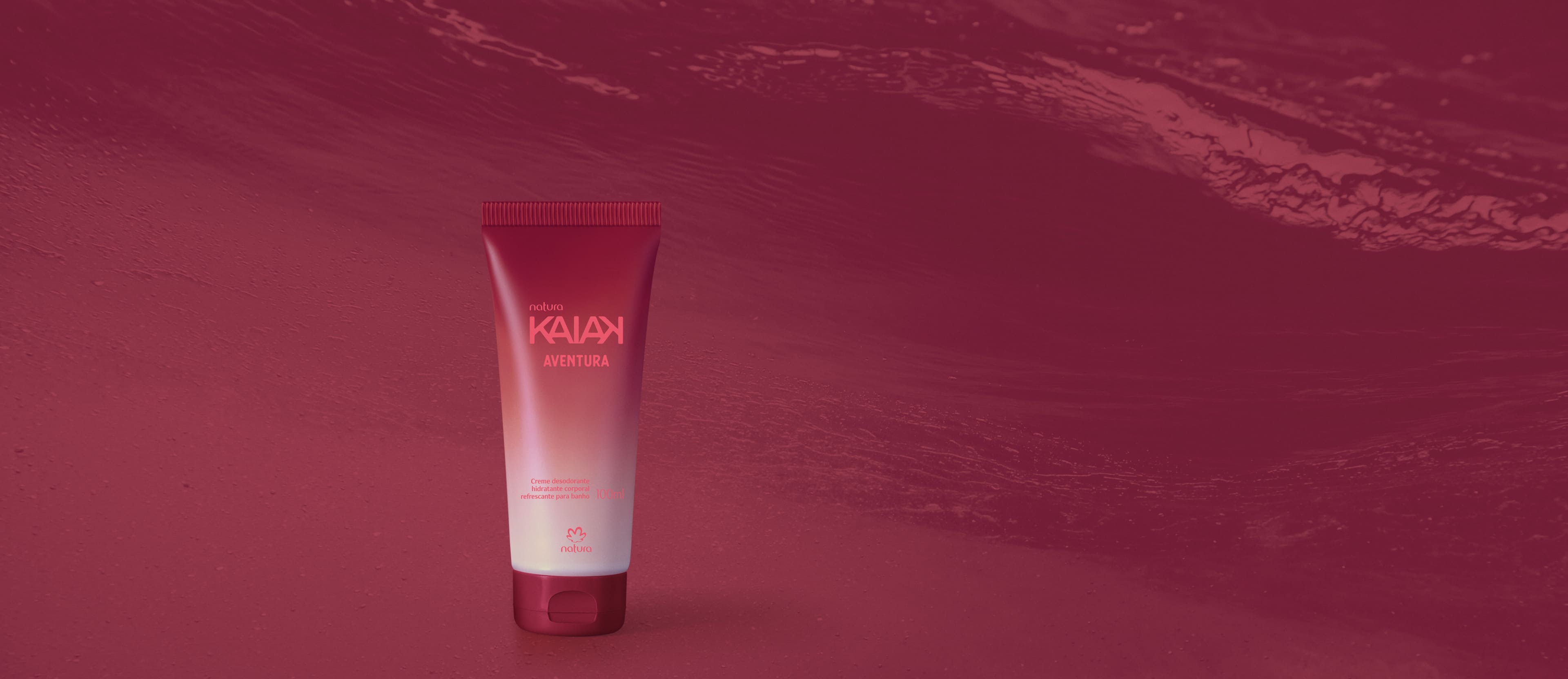 Desodorante Hidratante Refrescante Kaiak Aventura Feminino em embalagem elegante