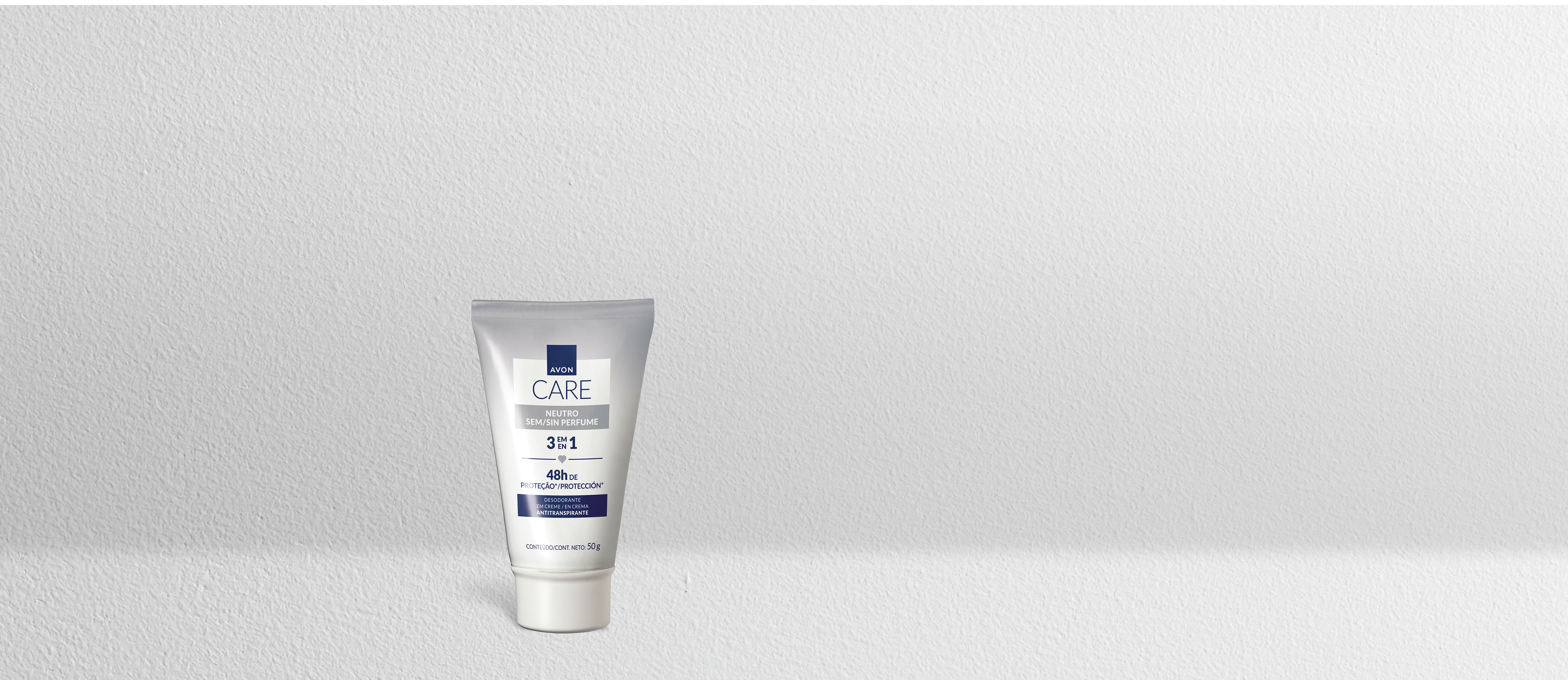 Desodorante em Creme Antitranspirante 48h de Protecao Avon Care Neutro