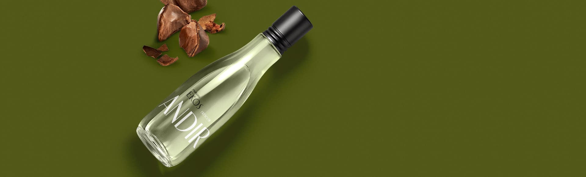 Ekos Frescor Andiroba Miniatura 75 ml 2 Ekos Frescor Andiroba em embalagem elegante