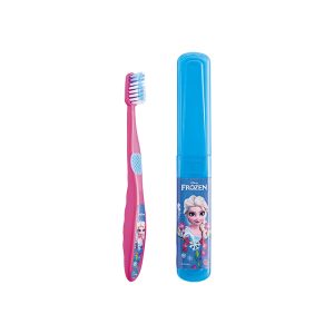 Escova de Dentes com Estojo Frozen