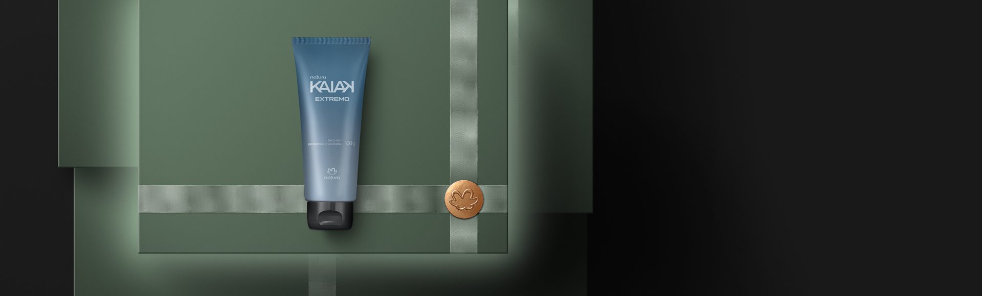 Gel 2 em 1 Para Barba e Pos barba Kaiak