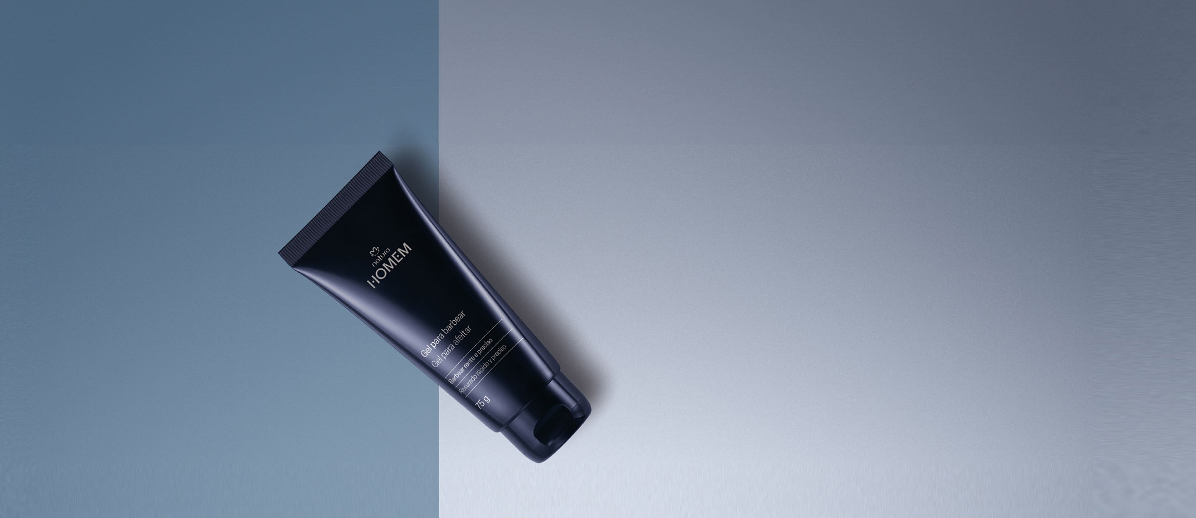 Gel para Barbear Natura Homem 2 Gel para Barbear Natura Homem em embalagem elegante