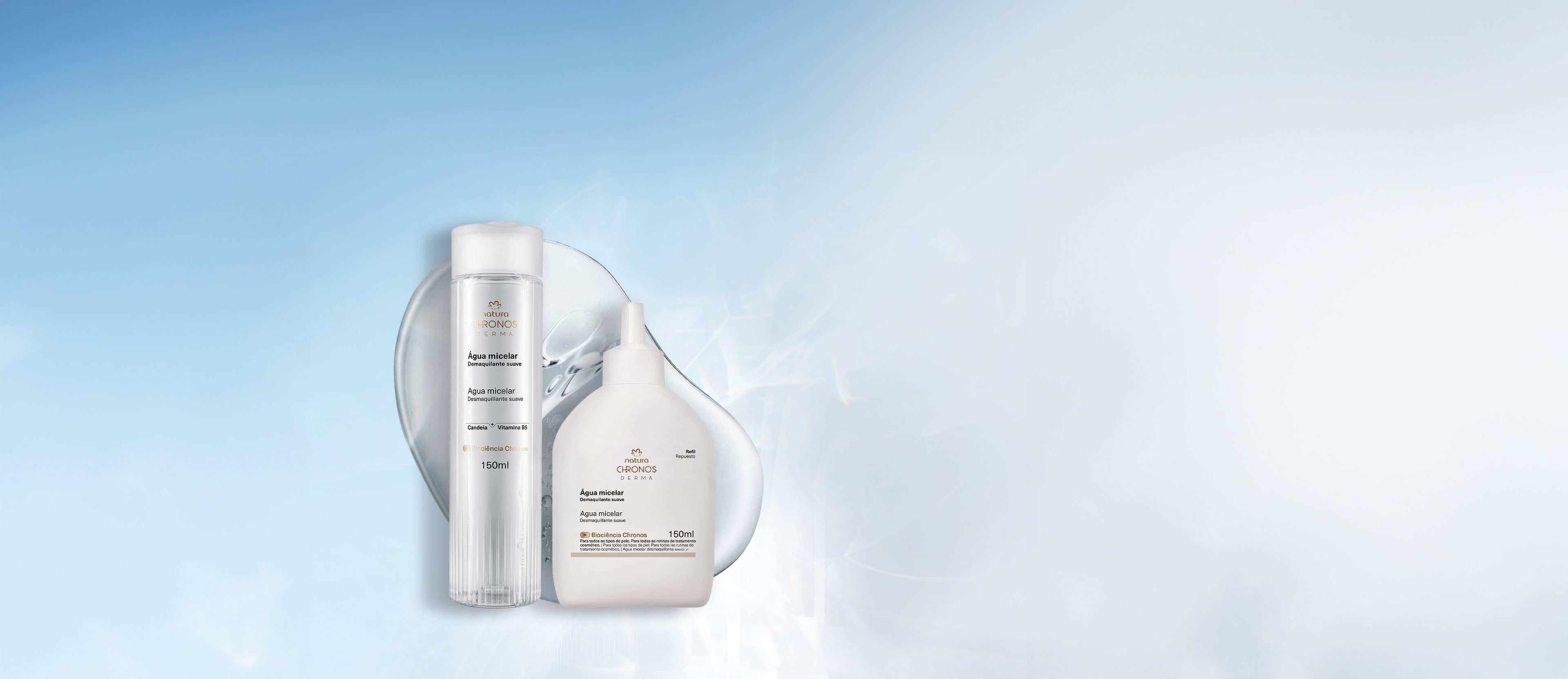 Kit Água Micelar com Refil Chronos Derma 2 Kit Água Micelar Chronos Derma em destaque