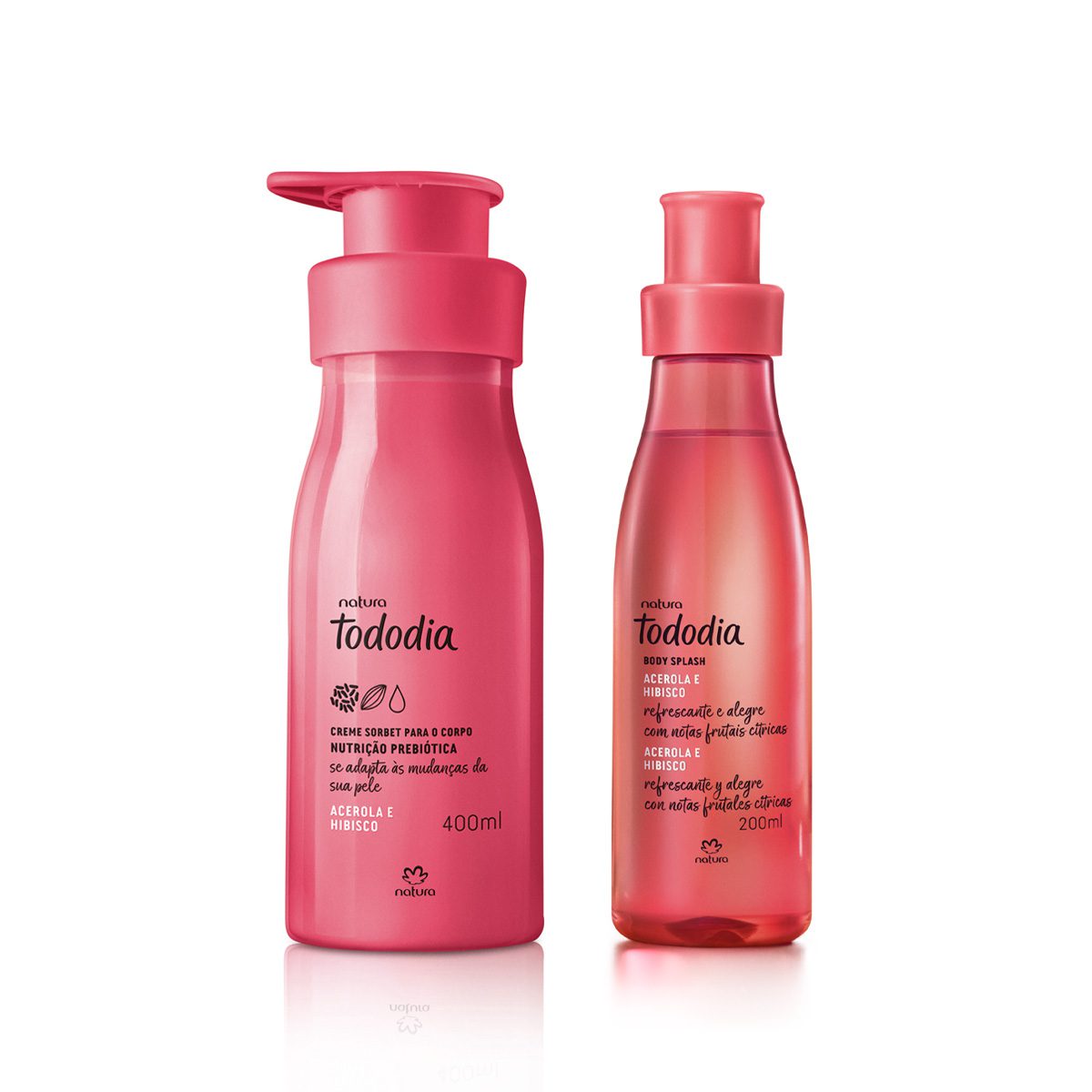 Kit Body Splash e Creme Sorbet Nutritivo Tododia Acerola e