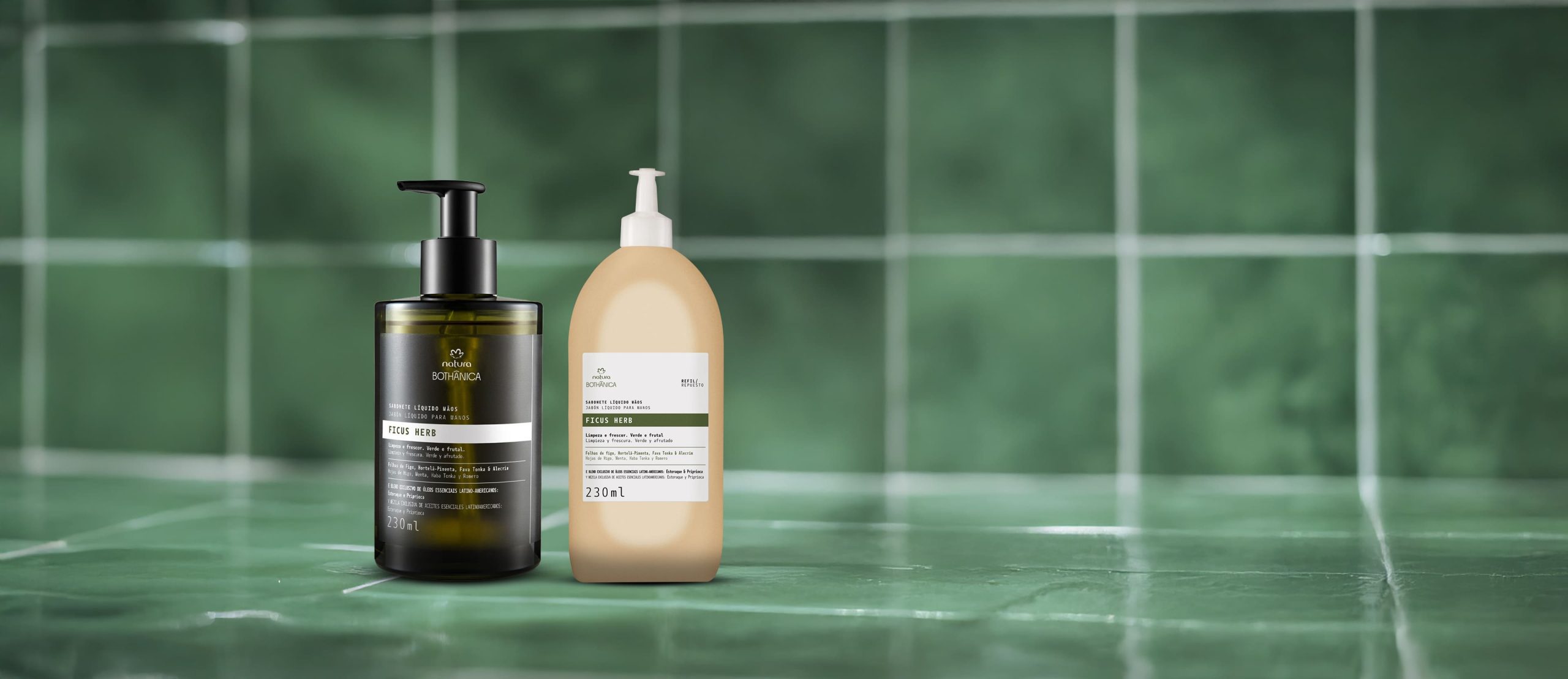 Kit Bothanica Sabonete Liquido Ficus Herb e Refil 2 produtos scaled
