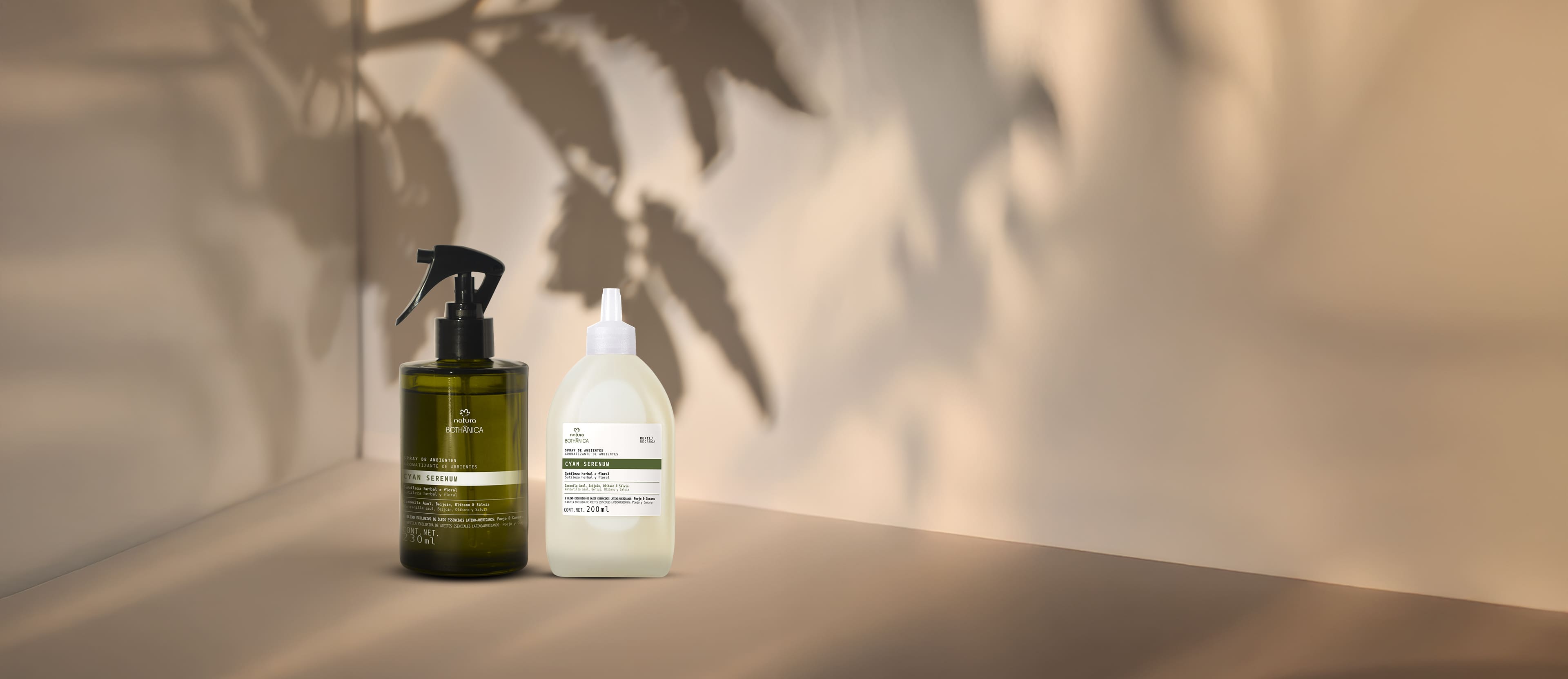 Kit Bothanica Spray para Ambientes Cyan Serenum 2 produtos