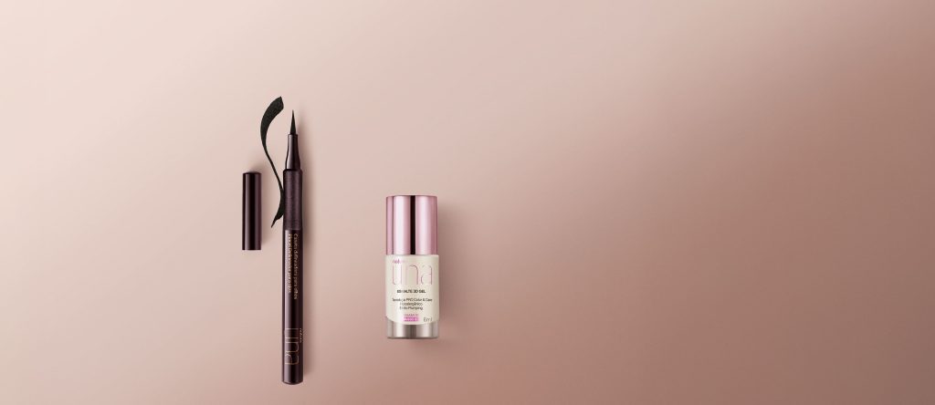 Kit Caneta Delineadora para Olhos e Esmalte 3D Gel Una