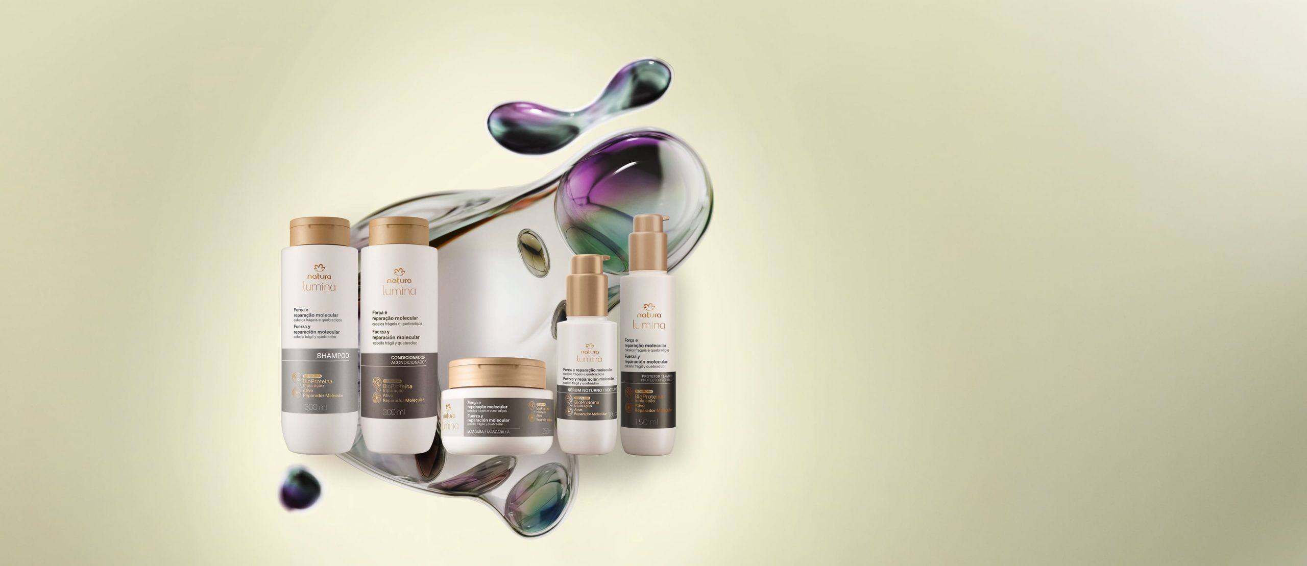Kit Completo Lumina Forca e Reparacao Molecular 5 produtos scaled