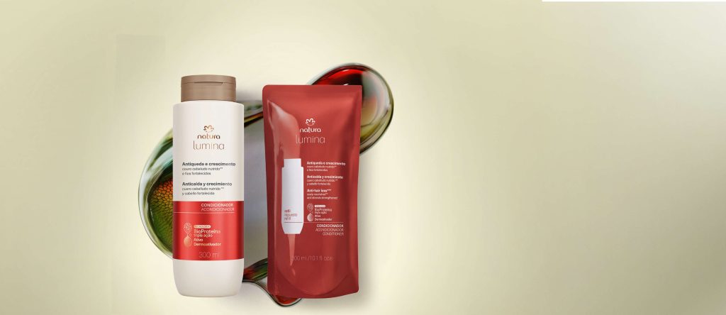 Kit Condicionador Fortificante Lumina Antiqueda e Crescimento com Refil (2 produtos)