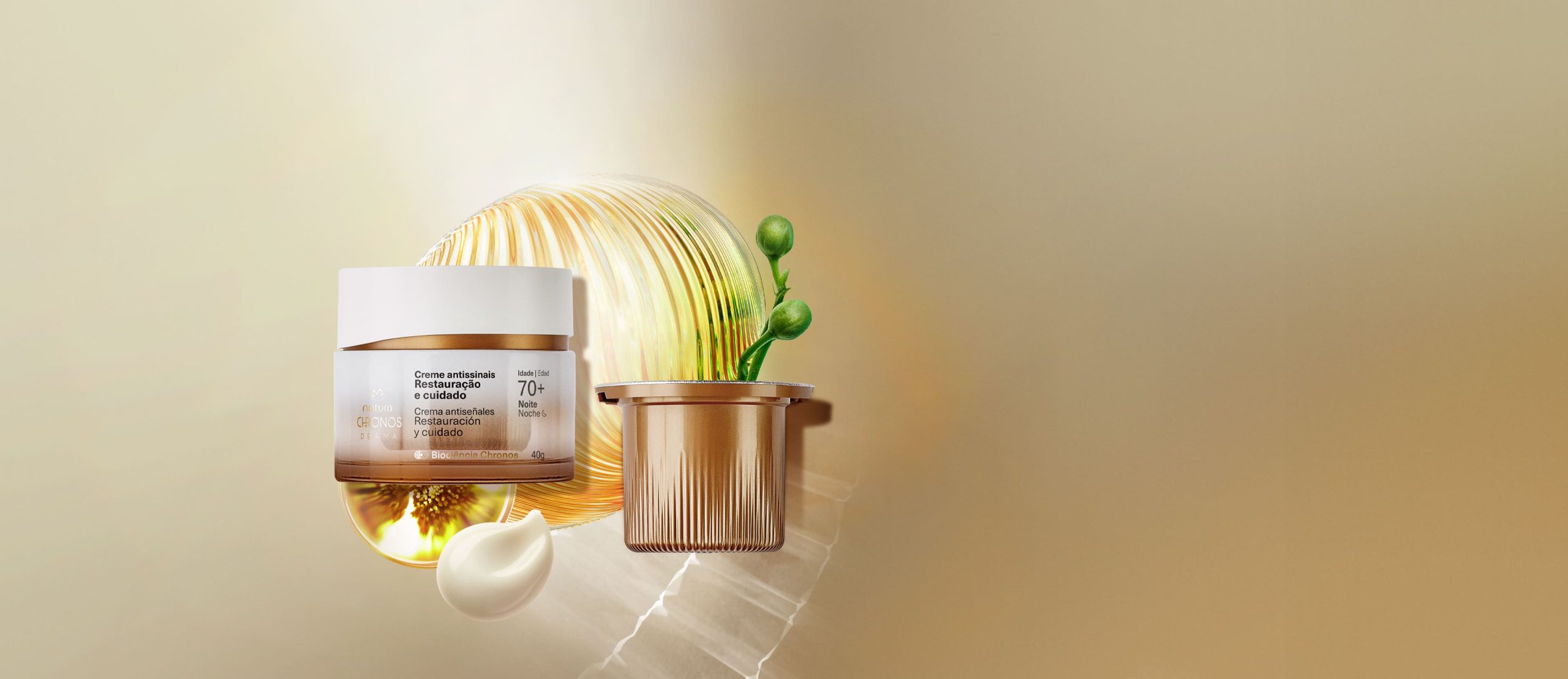 Kit Creme Antissinais 70 Noite Chronos Derma com Refil scaled