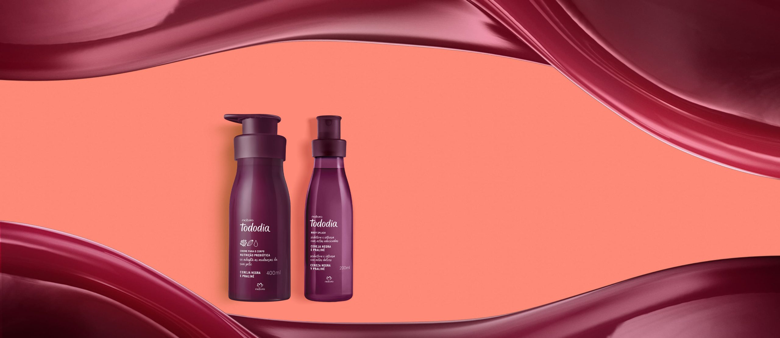 Kit Creme Nutritivo com Body Splash Tododia Cereja Negra e scaled