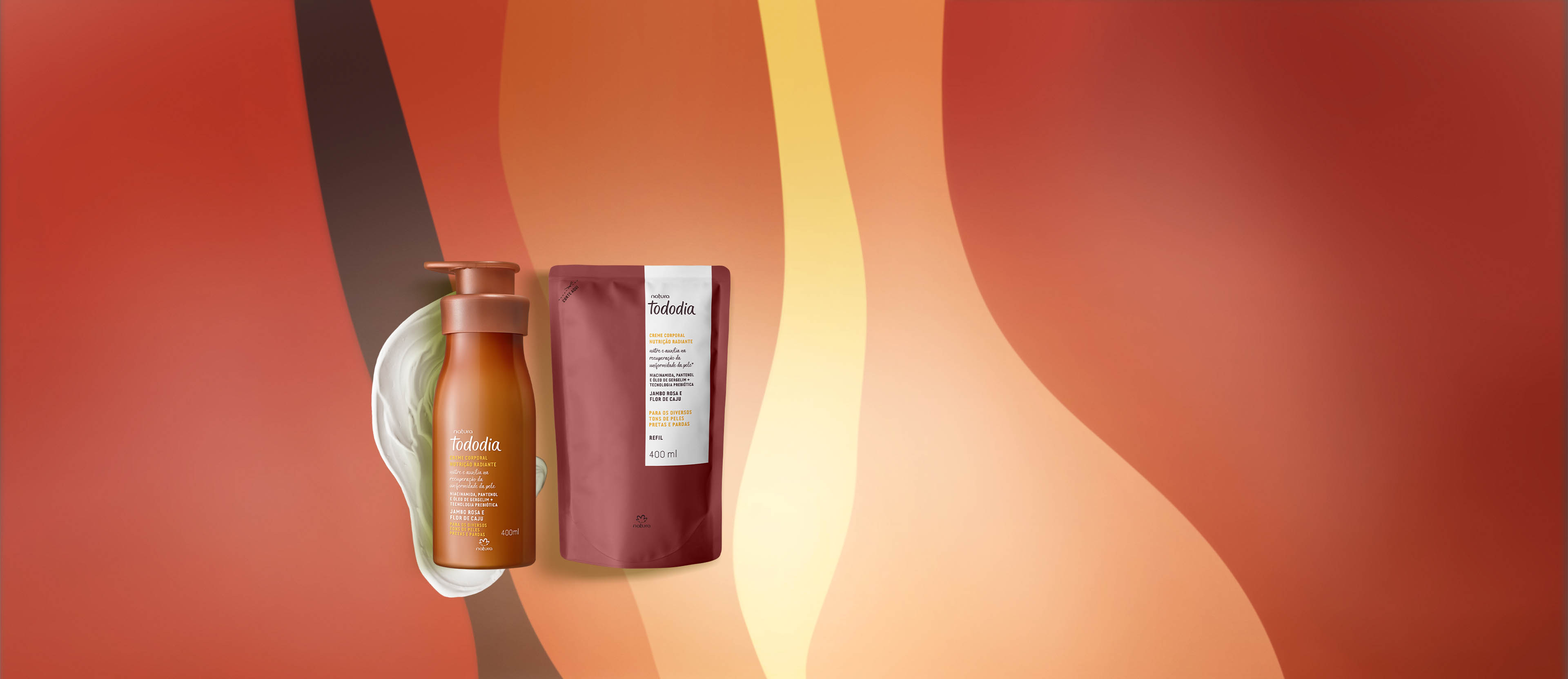 Kit Creme Nutritivo Tododia Jambo Rosa e Flor de Caju