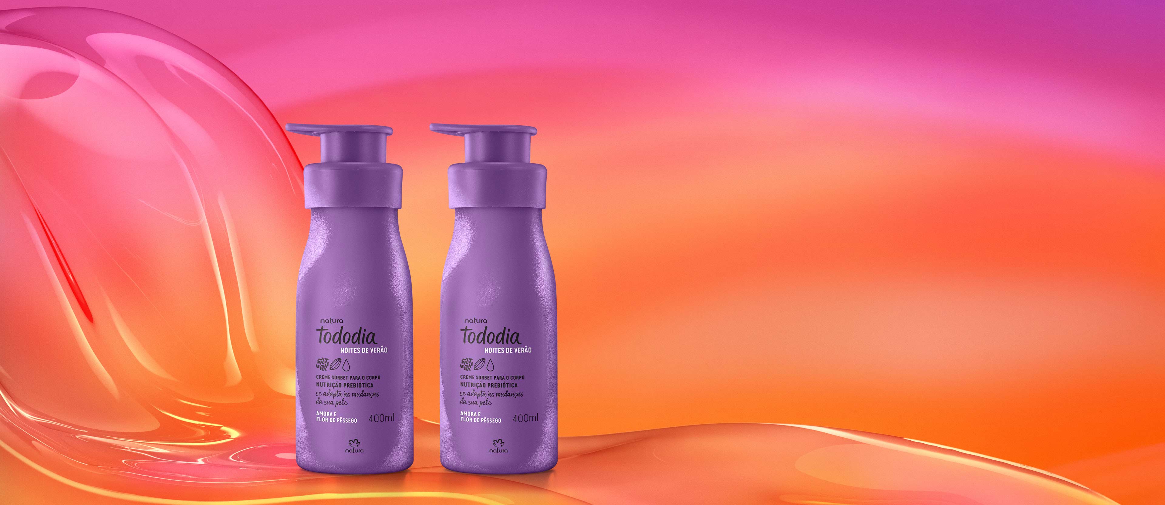 Kit Creme Sorbet Amora e Flor de Pêssego
