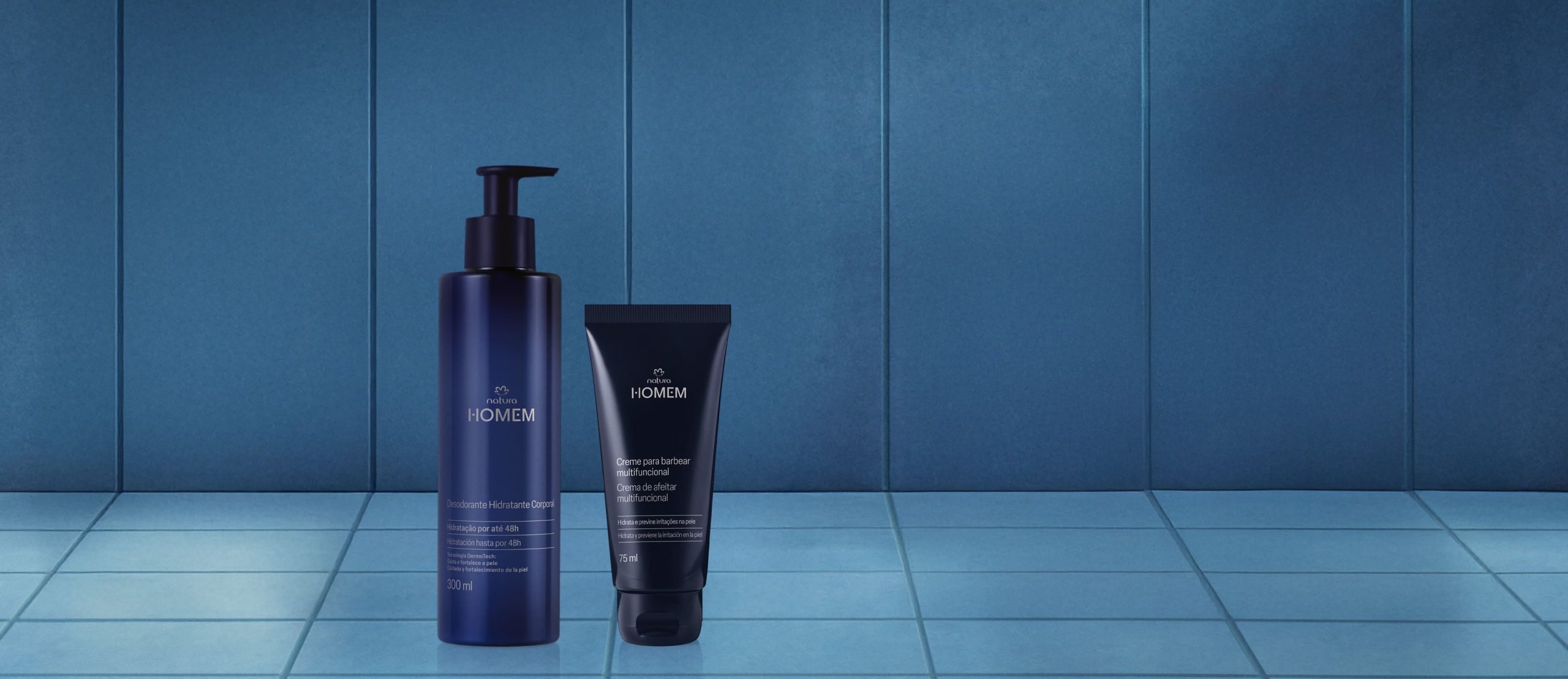 Kit Creme para Barbear e Hidratante Corporal Natura Homem 2 scaled