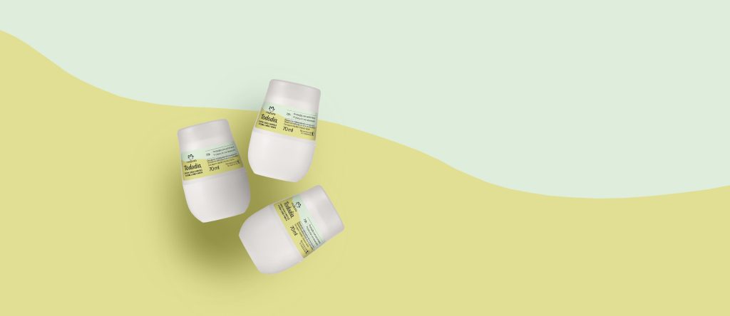 Kit Desodorante Antitranspirante Roll-on Tododia Capim Limão e Hortelã (3 unidades)