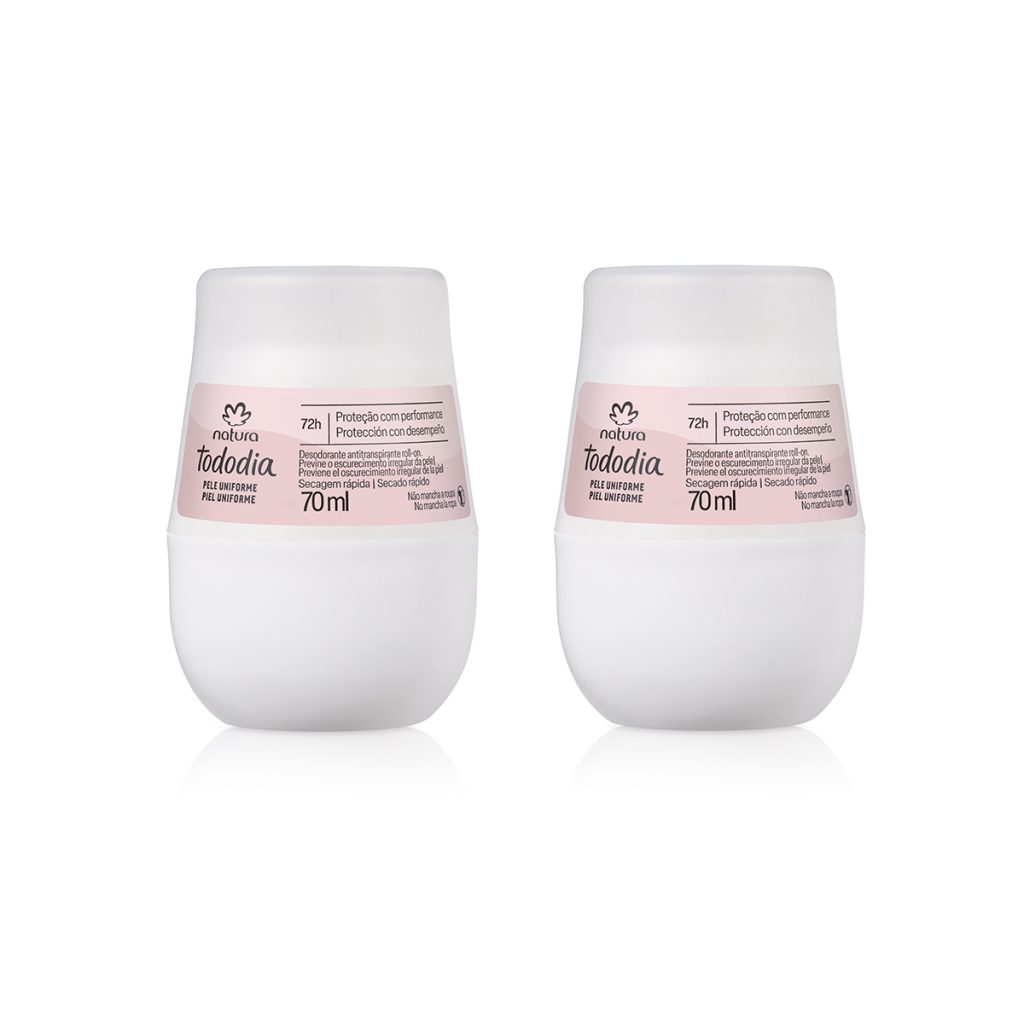 Kit Desodorante Antitranspirante Roll-on Tododia Pele Uniforme (2 unidades)
