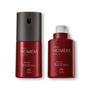 Kit Desodorante Corporal Natura Homem Sagaz com Refil (2 produtos)