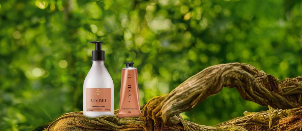 Kit Ekos Castanha Creme para o Corpo e Mãos