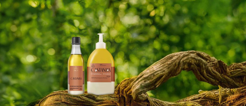 Kit Ekos Castanha Óleo Trifásico para o Corpo e Refil