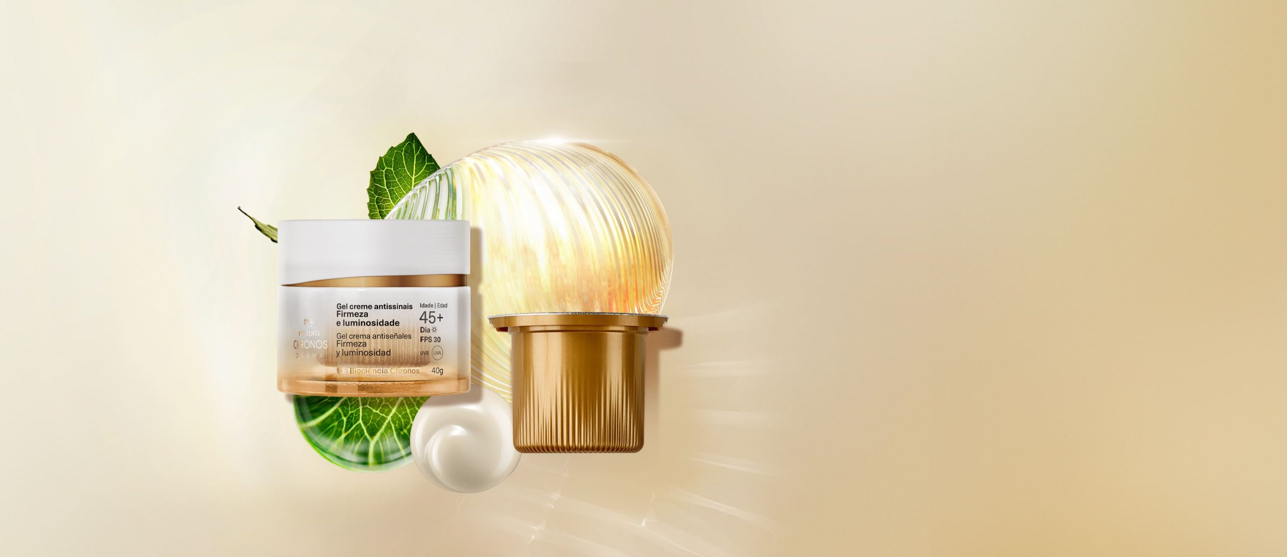 Kit Gel Creme Antissinais 45 Dia Chronos Derma com Refil scaled