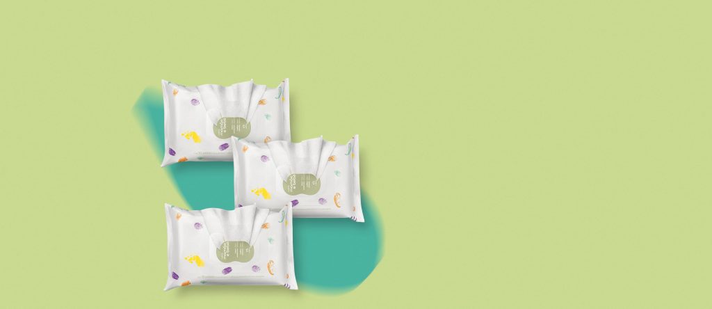 Kit Lenços Umedecidos com Fragrância Mamãe e Bebê (3 unidades)