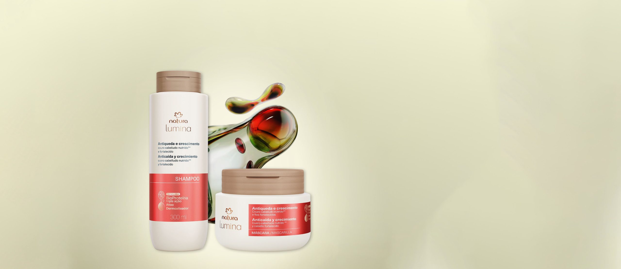 Kit Lumina Antiqueda e Crescimento Shampoo e Mascara scaled