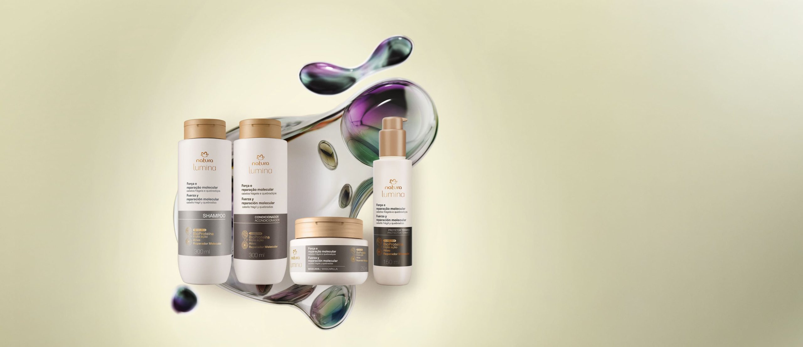 Kit Lumina Forca e Reparacao Molecular 4 produtos scaled