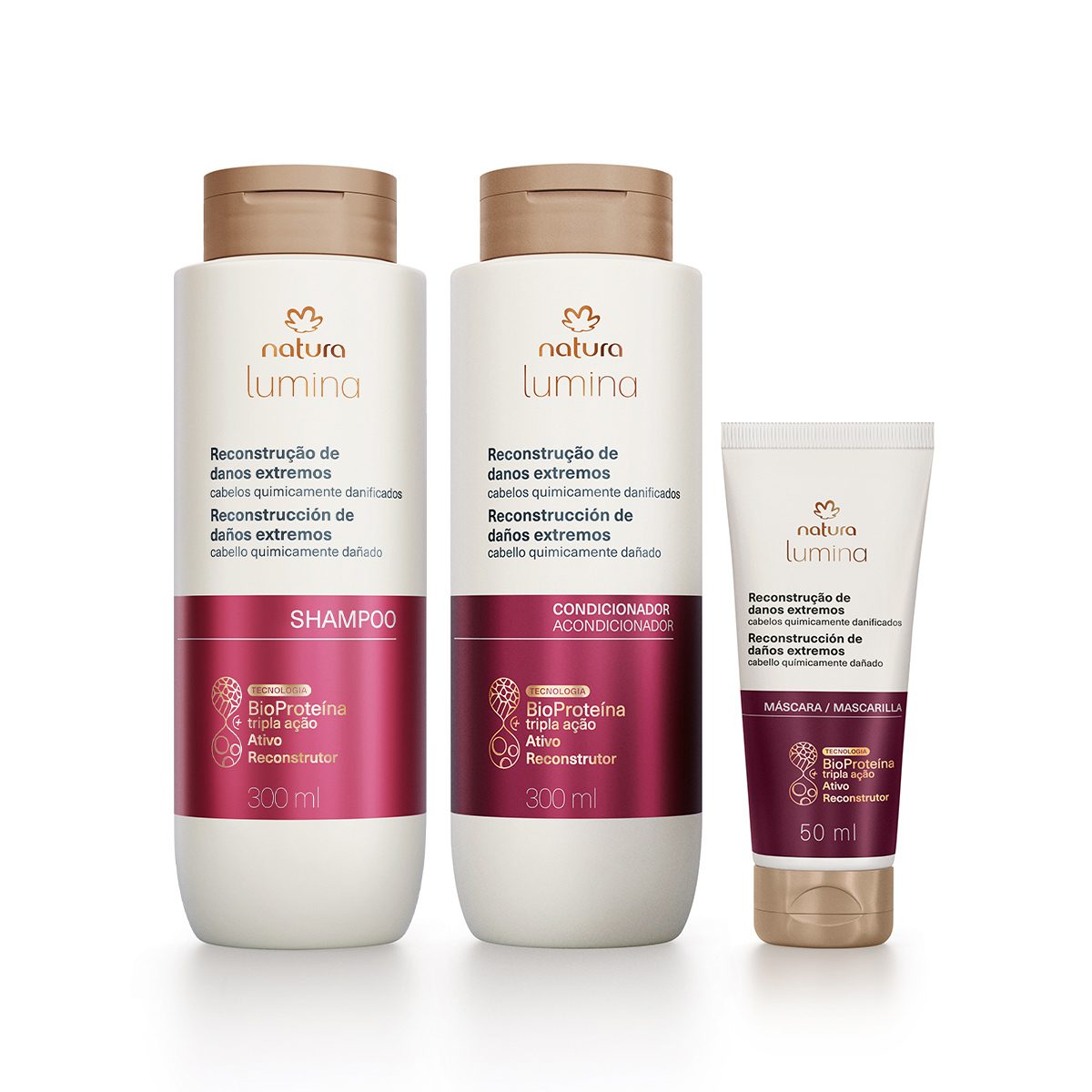 Kit Lumina Reconstrucao De Danos Extremos 3 Produtos