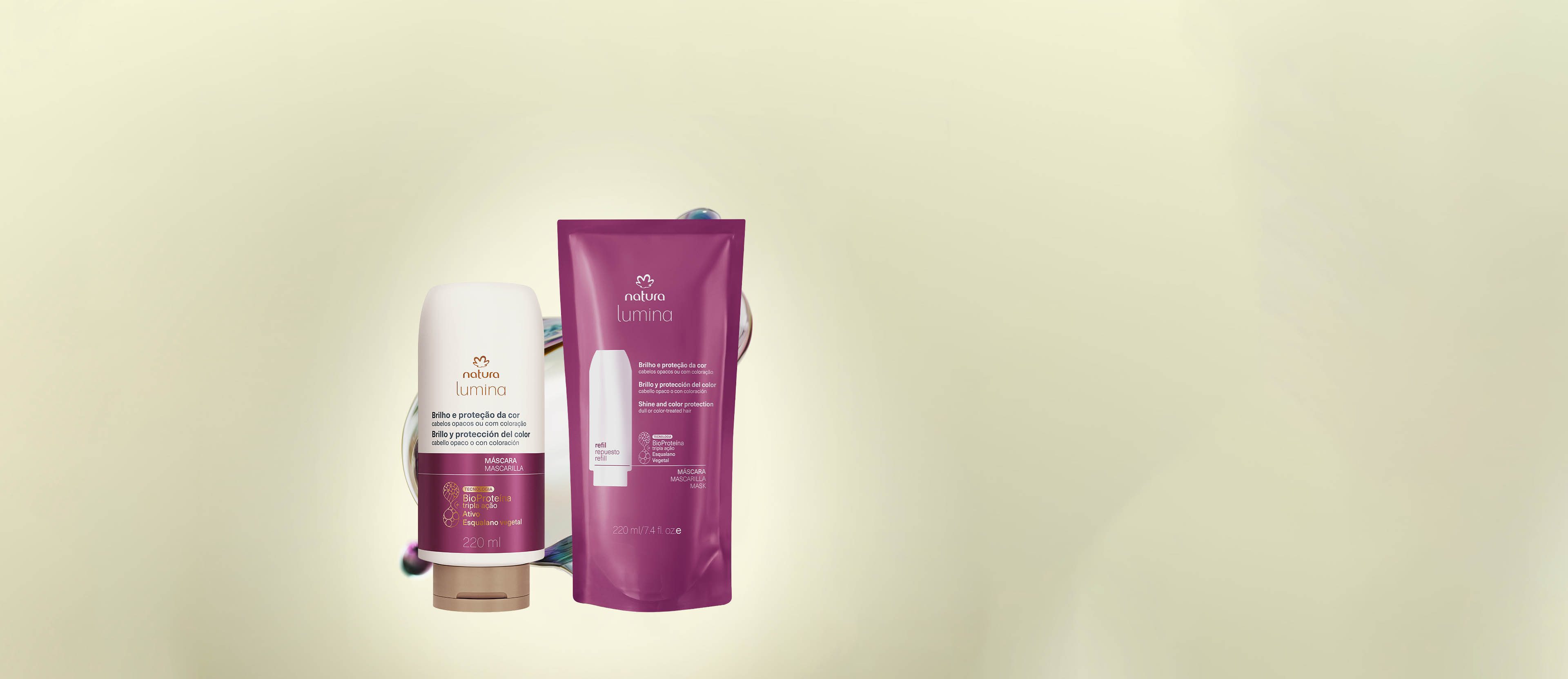 Kit Máscara Lumina em embalagem elegante