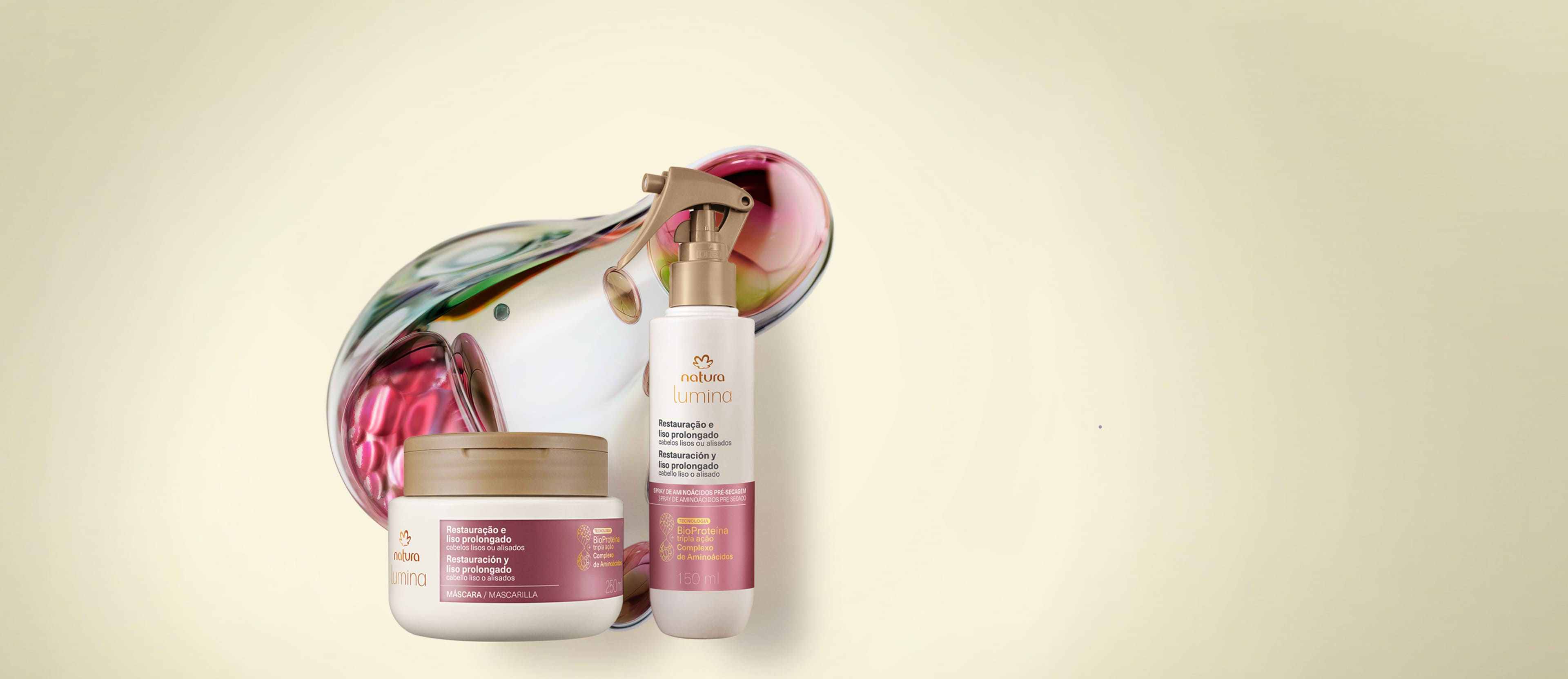 Kit Lumina em embalagem elegante