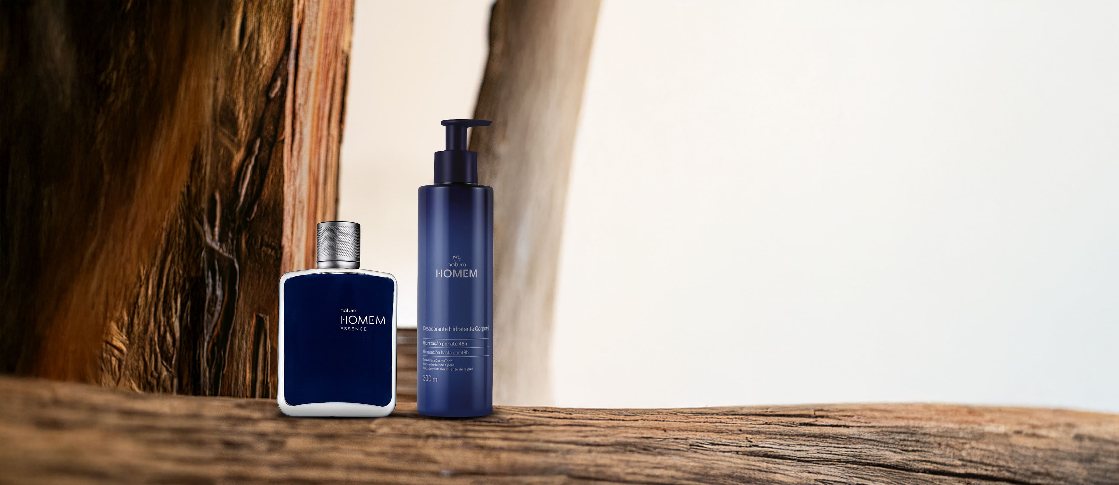 Kit Natura Homem Essence e Hidratante Corporal 2 produtos