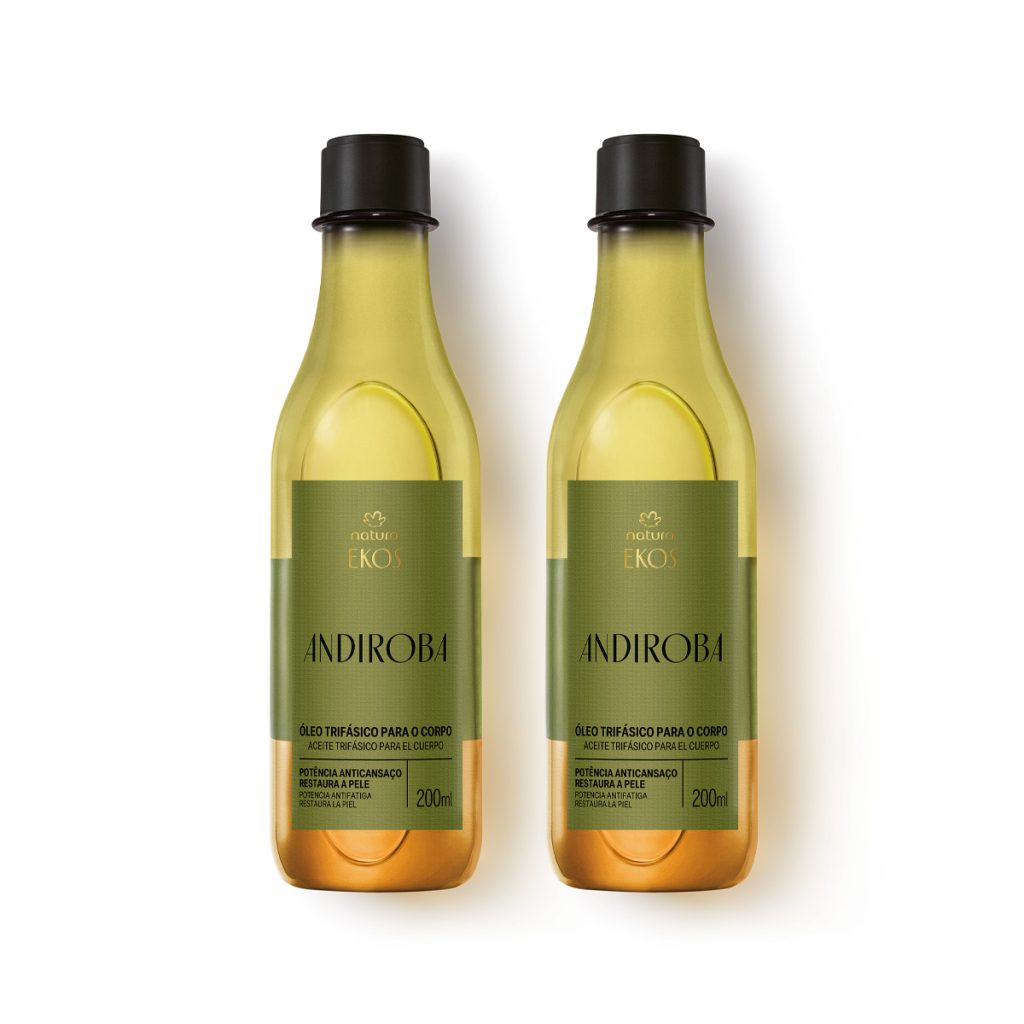 Kit Oleo Trifasico Desodorante Corporal Ekos Andiroba 2 Un De 200 ml
