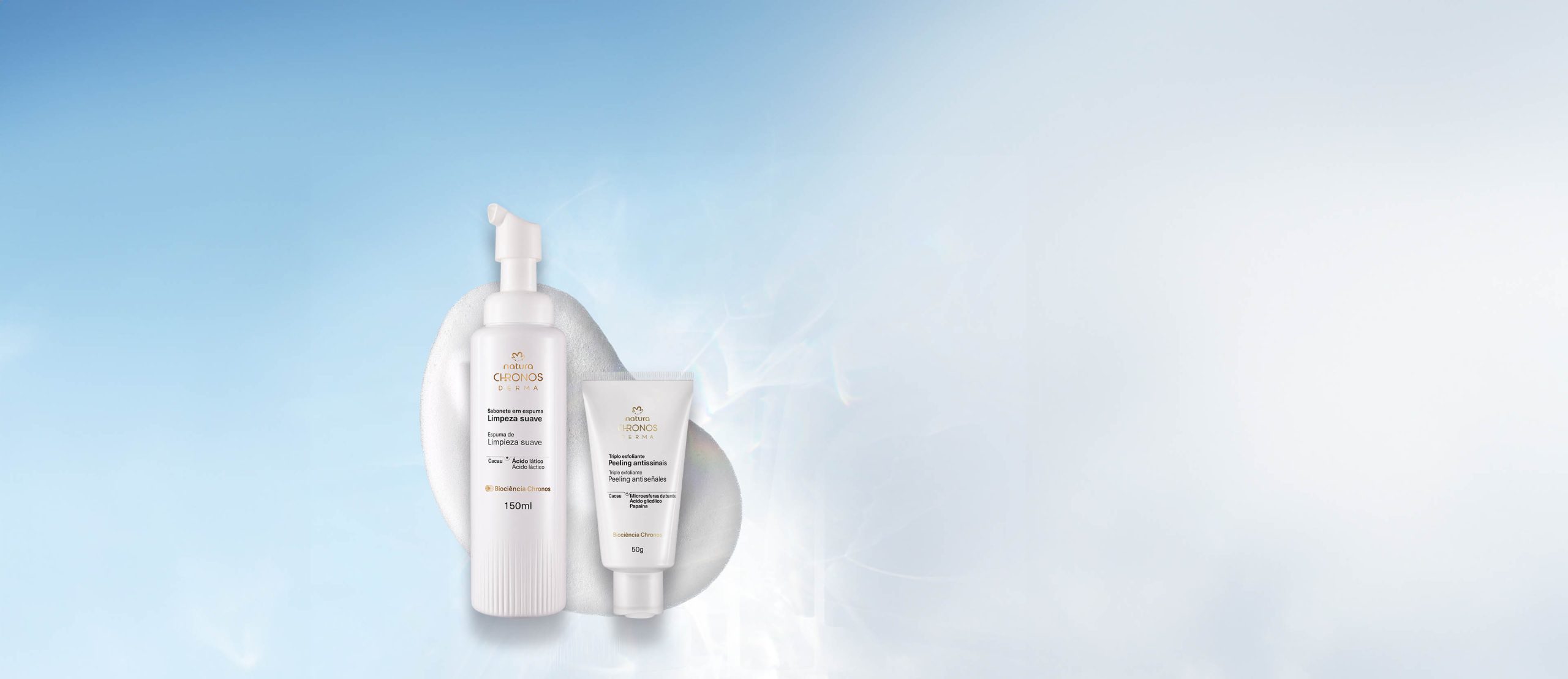 Kit Sabonete em Espuma e Triplo Esfoliante Antissinais Chronos Derma scaled