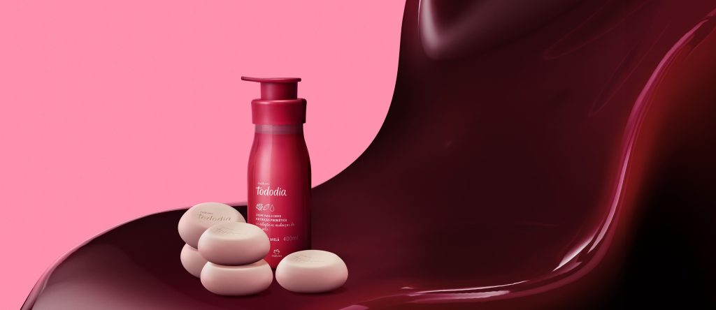 Kit Sabonetes e Creme Nutritivo Tododia Cereja e Avelã (2 produtos)