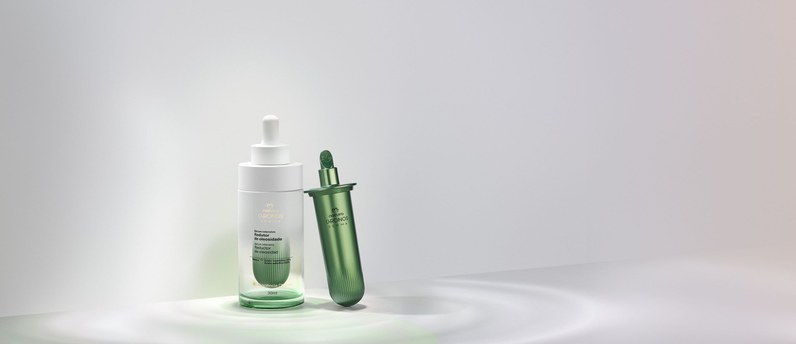 Kit Serum Antioleosidade com Refil Chronos Derma scaled