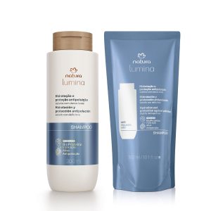 Kit Shampoo Purificante Lumina para Hidratação e Proteção Antipoluição com Refil (2 produtos) [NATBRA-219732]