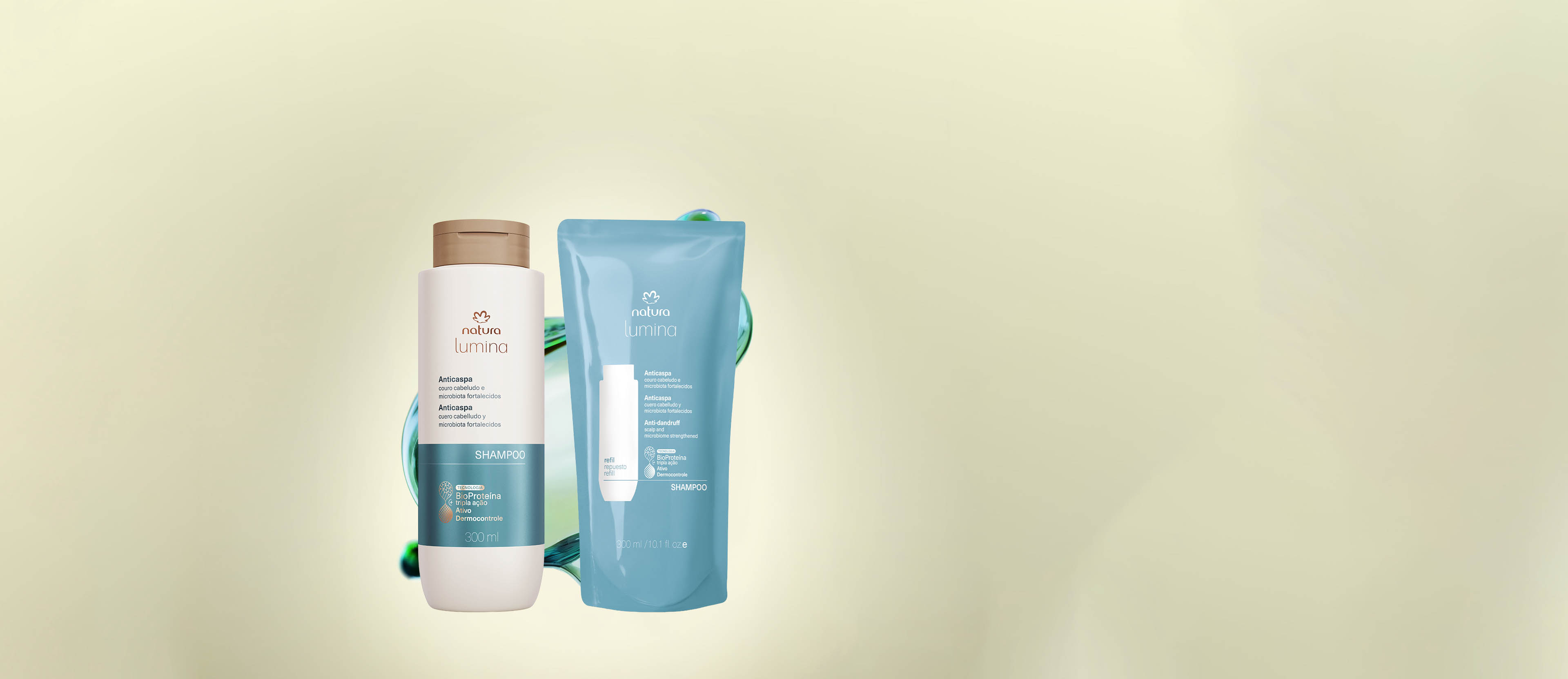 Kit Shampoo Lumina Anticaspa em destaque