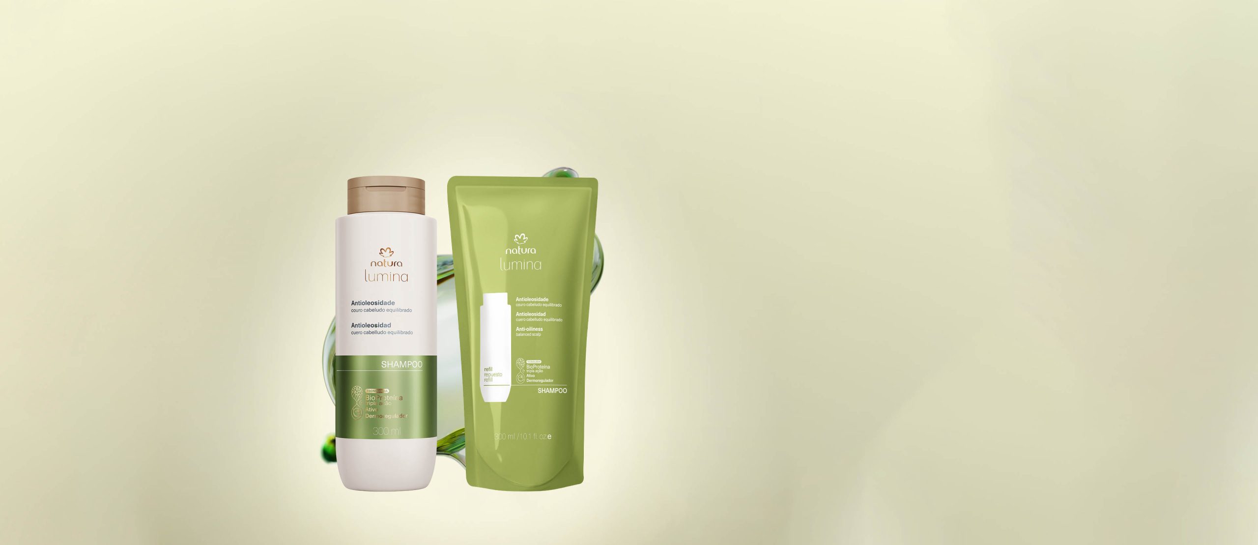 Kit Shampoo com Refil Lumina Antioleosidade scaled