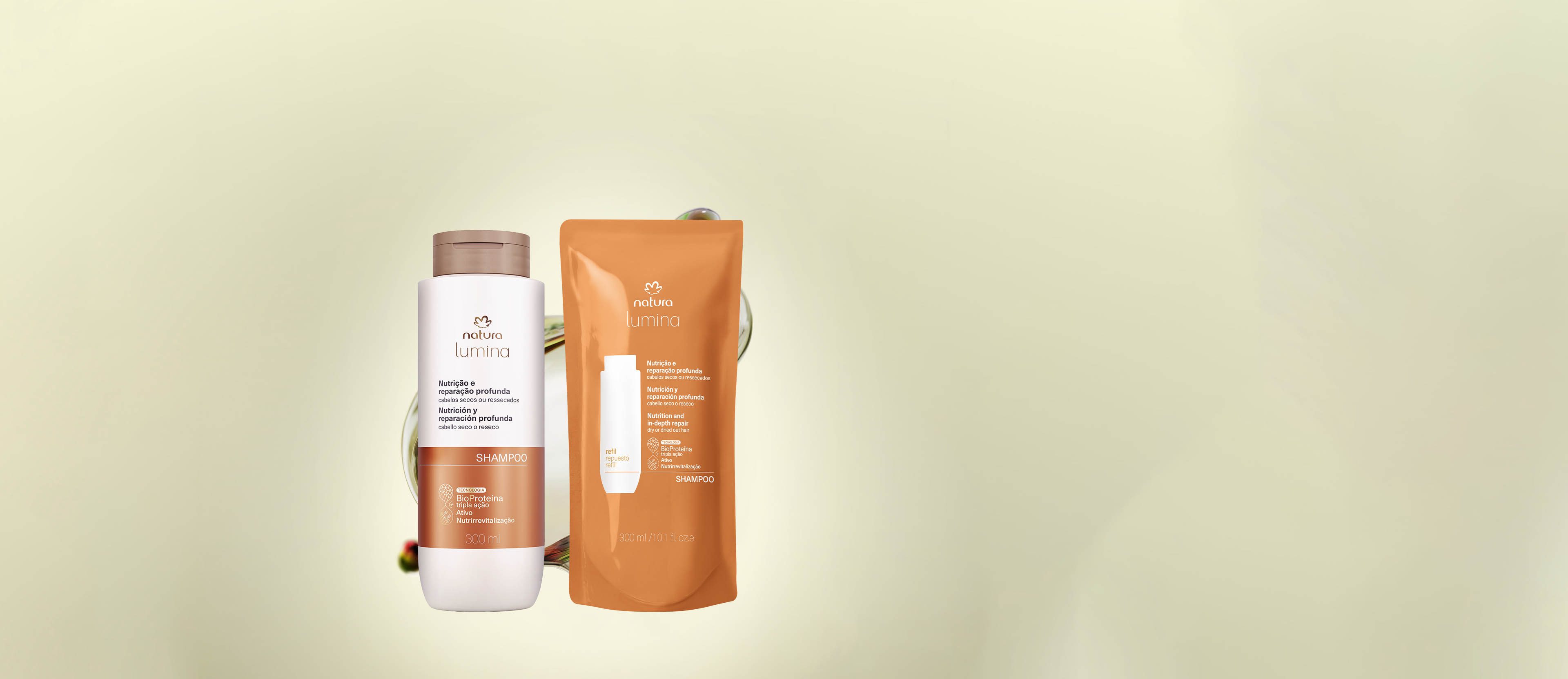 Kit Shampoo Lumina Nutrição e Reparação Profunda