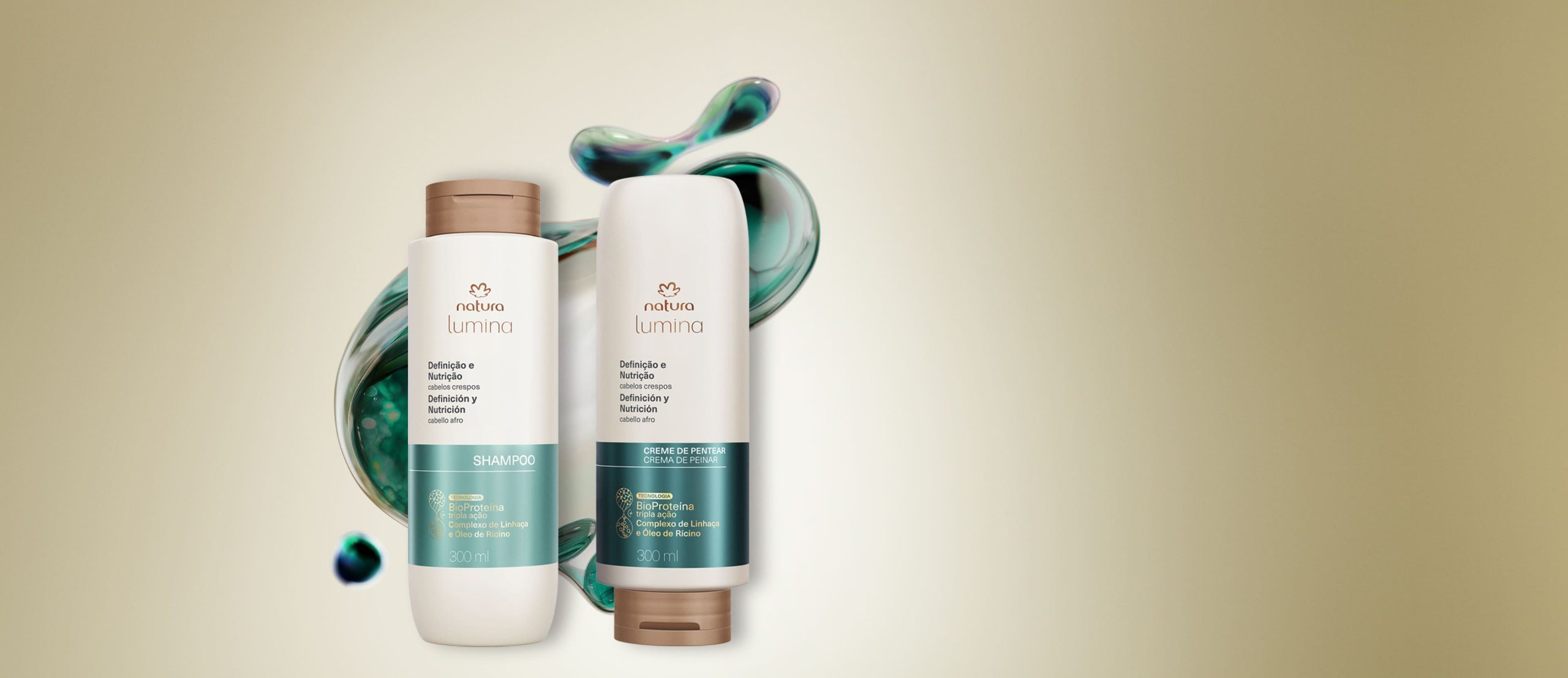 Kit Shampoo e Creme de Pentear Definicao e Nutricao para scaled