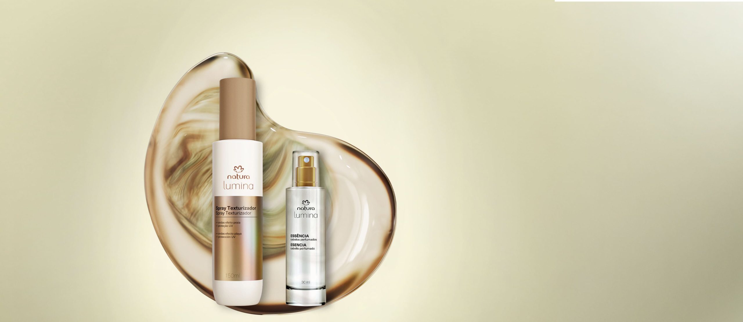 Kit Spray Texturizador e Essencia para Finalizacao Lumina 2 produtos scaled