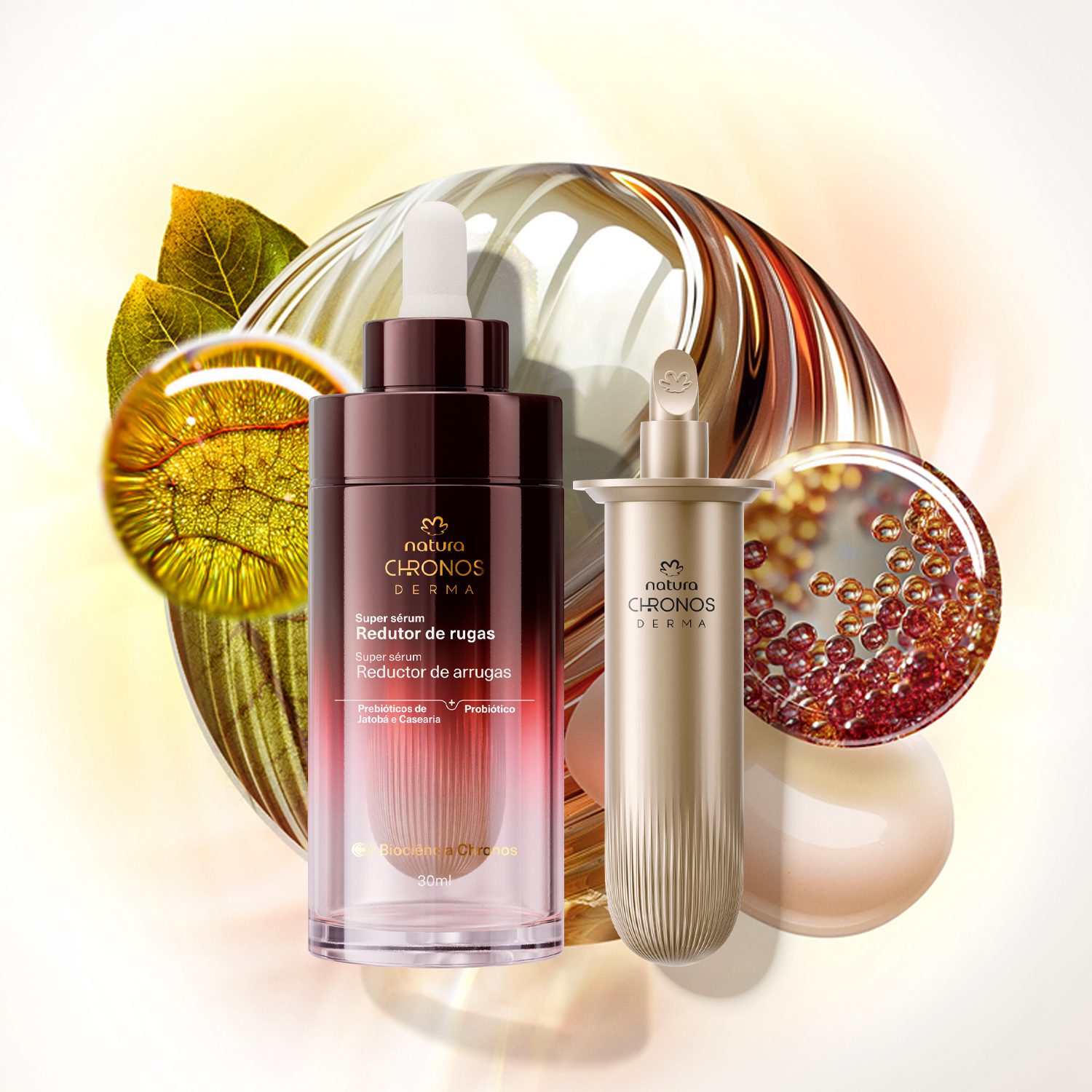 Kit Super Serum Redutor de Rugas Chronos Derma com Refil