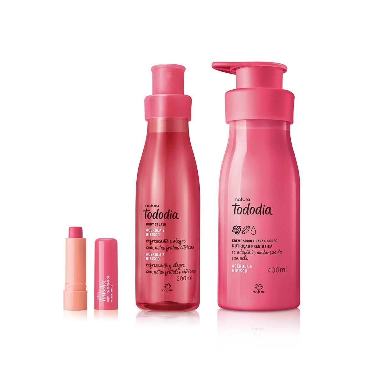 Kit Tododia Acerola e Hibisco 3 produtos