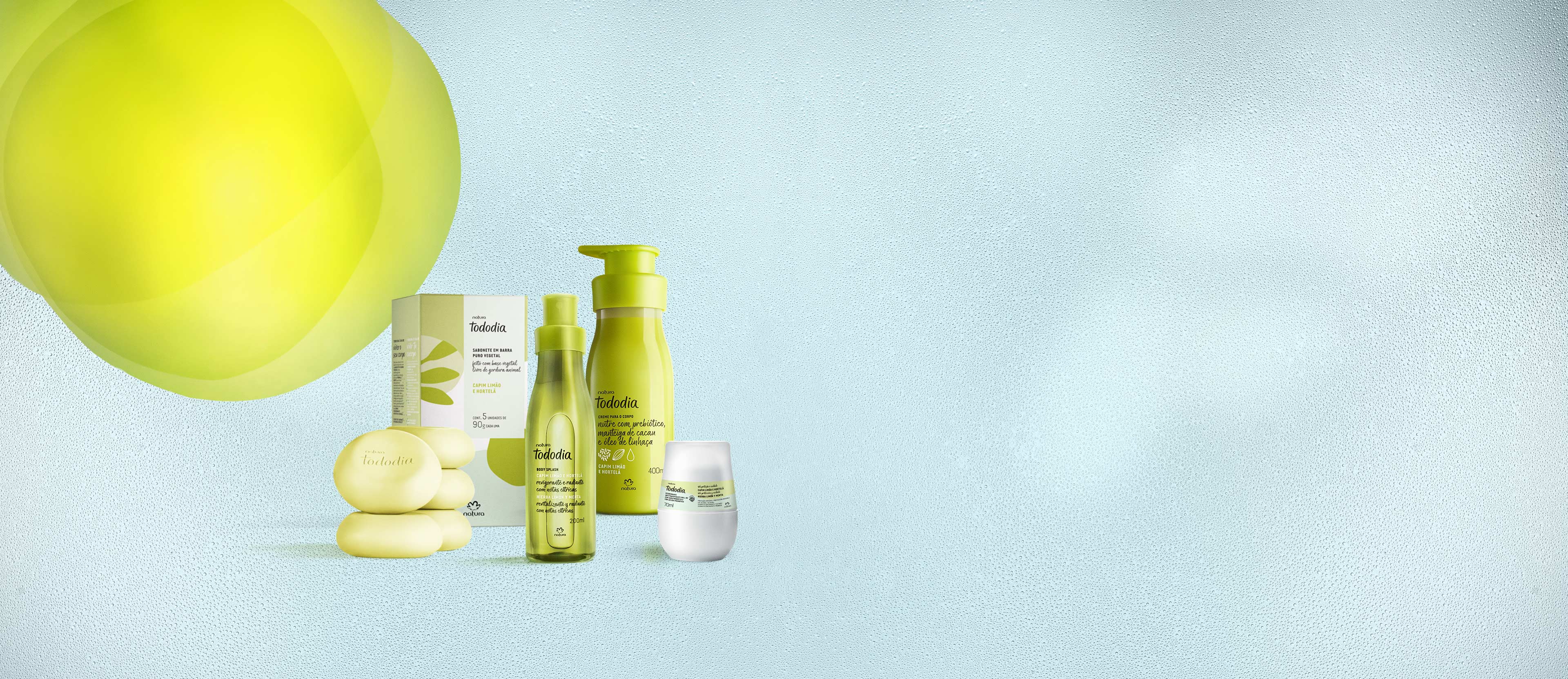 Kit Tododia Capim Limao e Hortela Completo 4 produtos