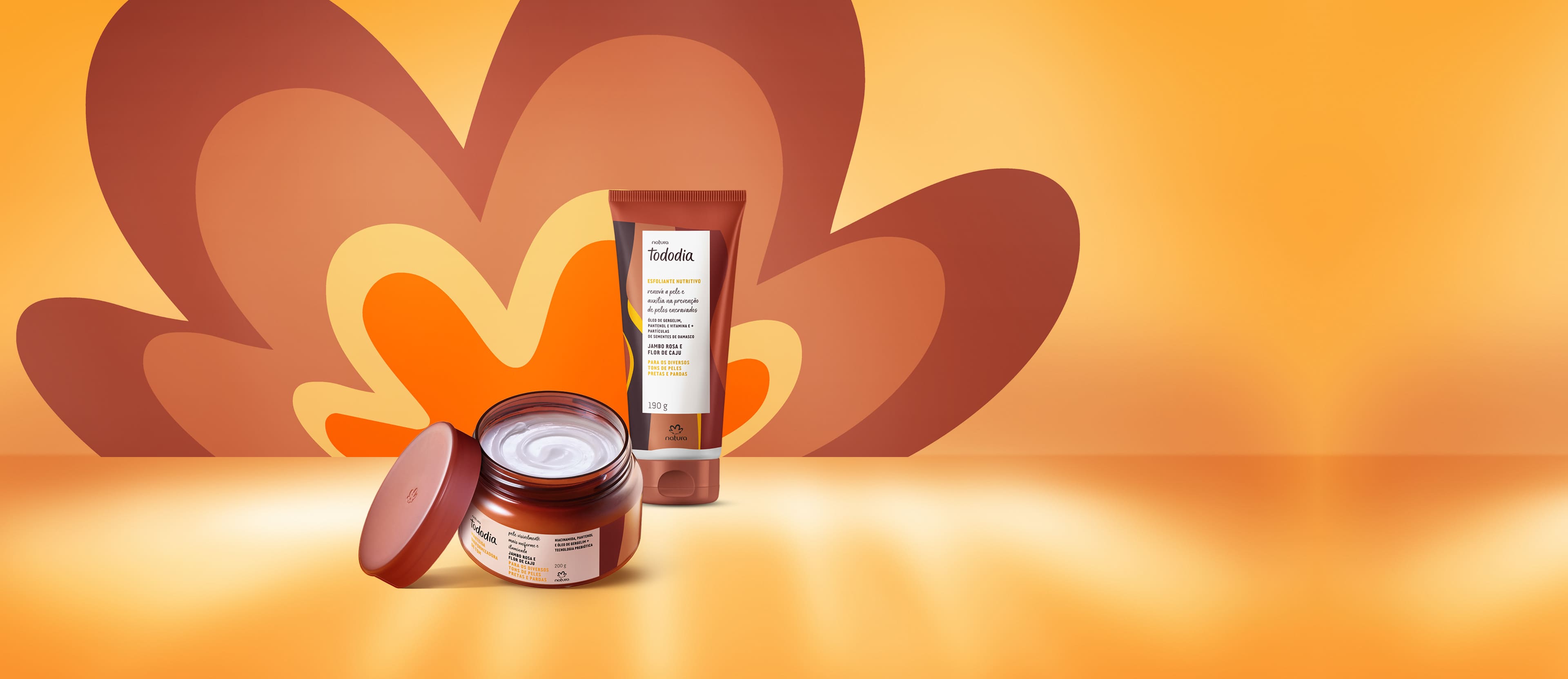 Kit Tododia Jambo Rosa e Flor de Caju com Esfoliante