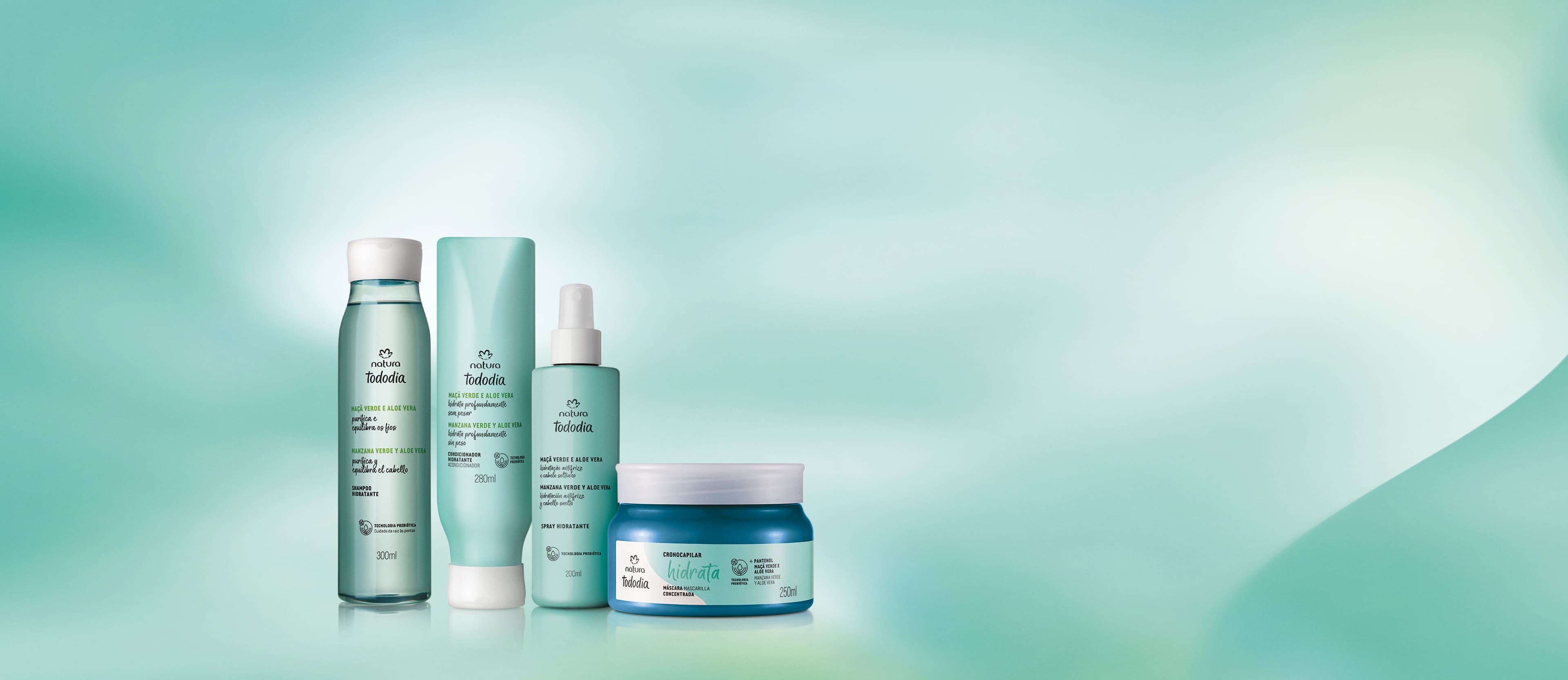 Kit Tododia Maçã Verde e Aloe Vera (4 produtos) 2 Kit Tododia Maçã Verde e Aloe Vera completo