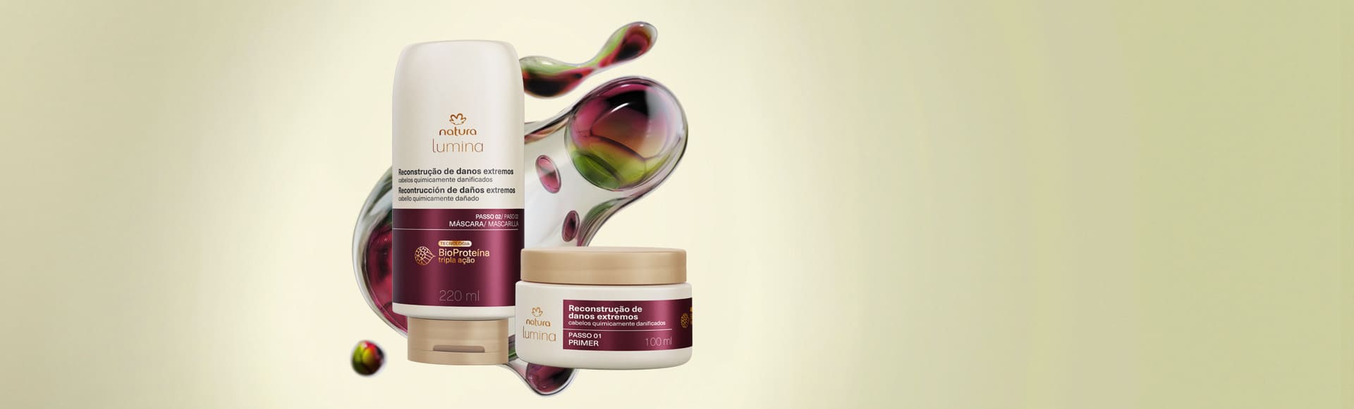 Kit Tratamento Intensivo para Reconstrução de Danos Extremos (2 produtos) 2 Kit Lumina em destaque